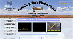 Desktop Screenshot of farmboyzimsflightsims.com